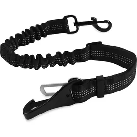 Meilleurs prix pour Ceinture Sécurité Chien Pour Voiture-Laisse Avec Système DAbsorption DÉnergieNylon Élastique Réglable