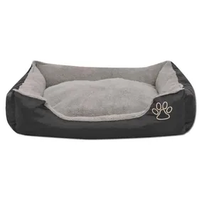 Comparer les prix de Soldes d’automneNoir Panier Confort Apaisant - Lit pour chiens - avec coussin rembourré Taille M Noir 6492561816839
