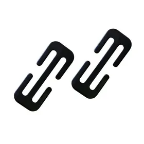 Comparer les prix de AIMOONSA Clip de ceinture de sécurité métal noir - Boucle réglable inox 2 pcs