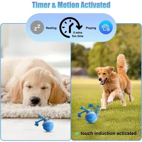 Comparer les prix de Jouet Interactif pour Chien Balle Interactive pour Chiots Jeux pour Chat Mobile Rechargeable Jeux Chiot Trois Mode Jouer Chien