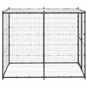 Meilleurs prix pour Bon plan Chenil - JILI HOT - dextérieur pour chiens Acier avec toit - ANTI-UV - 110x220x180cm Thome4890429