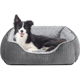 Meilleurs prix pour Panier pour chien moyen - JOZSI - Lavable - Antidérapant - Duveteux et confortable - Bords rehaussés