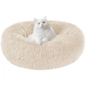 Comparer les prix de Panier Moelleux Rond pour Chien et Chat Lit Anti-Stress Confortable et Lavable .