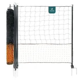 Meilleurs prix pour VOUNOT® Kit filet à poules 30m avec piquets double pointes - Clôture volaille avec porte d’accès - Enclos extérieur en PE orange