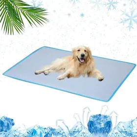 Meilleurs prix pour T soie glacée bleu 60x40cm léger respirant multifonction - Petit moyen chien chat saison chaude PIQUET DATTACHE