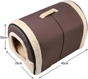 Comparer les prix de Nid Douillet et Canapé-Lit Pliable pour Animaux Matelas Confortable et Antidérapant pour Chien et Chat (Marron)
