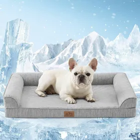 Meilleurs prix pour Panier-Lit Rafraîchissant Orthopédique pour Chien De Grande Taille 91x69x16 cm - Canapé Ergonomique pour Chien avec Housse Amovible