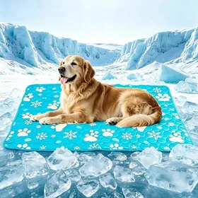 Meilleurs prix pour Tapis rafraîchissant pour chien et chat 100 x 70 cm tapis auto-refroidissant pliable antidérapant intérieur extérieur été