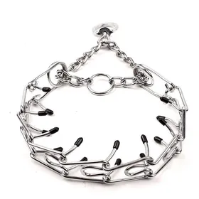 Comparer les prix de Collier de Dressage pour Chien en Chaîne Métallique avec Pointes en Caoutchouc Ajustable Durable et Efficace