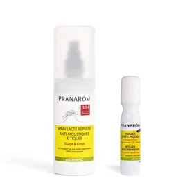 Meilleurs prix pour Spray répulsif anti-moustiques et tiques + roller après-piqûres - Bio