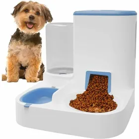 Meilleurs prix pour Distributeur de Nourriture et Eau Automatique 2 en 1 pour Animaux (Chiens et Chats)