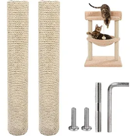 Comparer les prix de 2 Pièces Poteau De Rechange Arbre A Chat, 40 * 8Cm Poteau Griffoir Chat, Griffoir Pour Chat Griffoirs Pour Chats Parcours Mura