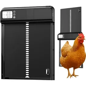 Comparer les prix de Porte poulailler Automatique – Trappe poulailler programmable à Piles – Ouverture et Fermeture Automatique. Installation Simple