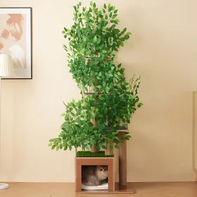 Meilleurs prix pour NuvlaGu - Arbre à chat en forme darbre 190 cm - Arbre à chat avec 4 plateformes et chatières - Sécurité - Vert
