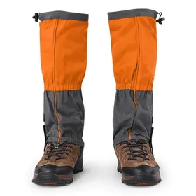 Meilleurs prix pour 1 Paire Couvre-Bottes Guêtres étanches de Sports Escalade Randonnée Extérieur Orange