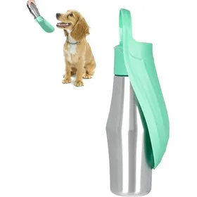Comparer les prix de Bouteille deau Portable pour Chien Gourde Chien Promenade 750ML Gourde pour Chien Tasse à Eau multicolore GOURDE