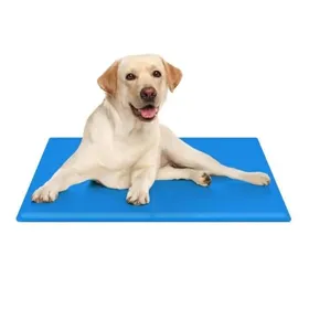 Comparer les prix de Tapis de refroidissement pour chien et chat confortable et rafraîchissant imperméable anti-rayures Bleu L 65x50cm CORBEILLE