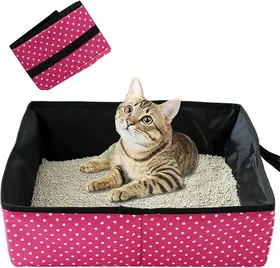 Comparer les prix de Bac à litière pour chat pliable et portable bac à litière générique imperméable propre et doux pour lextérieur et la maison