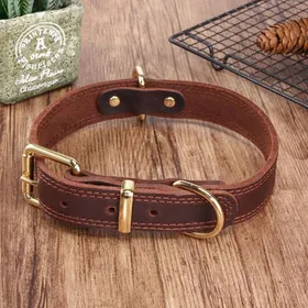 Comparer les prix de Collier pour Chien - YYV - K-9 - Cuir Véritable - Rembourré - Taille XXL 58-73 cm