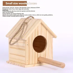 Comparer les prix de Nichoir en bois écologique - Phoesky - 12.5x12x15.5 cm - Peau de tigre pivoine - Écologique - Pour petits animaux
