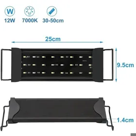Comparer les prix de Éclairage daquarium à LED - Virex® - 12W - 30-50 cm - Minuterie intégrée - Luminosité réglable - Blanc et Bleu