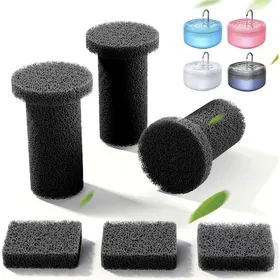 Meilleurs prix pour 3 Pcs Éponge comme Silencieux+ 3 Pcs Éponge pour Pompe à Eau pour Fontaine pour Chats 32 L(FN-W06) F-3 Set-éponges