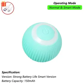 Comparer les prix de Balle interactive pour chat,balle roulante automatique avec queue,jouet coule intelligent pour animal de compagnie aste,Bleu Smart