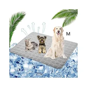 Meilleurs prix pour Tapis rafraîchissant pour chiens et chats  Gris (M)  60 x 50 cm  Tapis rafraîchissant sans gel toxique  Effet rafraîchissant nat