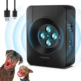 Meilleurs prix pour Anti aboiement chien - TChoupin - 10KHz-25KHz - Ultrason - 3 niveaux dintensité réglable - Utilisation sans danger - Rechargeable