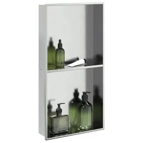 Comparer les prix de (ON SALE)Niche de Douche - Niche Salle de Bain argenté brossé 32x62x9 cm acier inoxydable EU828444