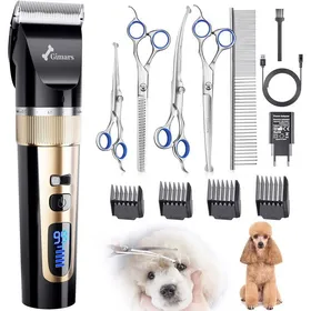 Meilleurs prix pour Tondeuse professionnelle Gimars 3-en-1 pour chiens et chats 4 vitesses 7000 tr/min sans fil idéale pour poils longs et épais