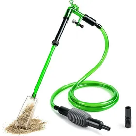 Meilleurs prix pour Changeur deau aquarium 2 en 1 avec siphon nettoyeur gravier intégré tuyau 180 cm - pour aquariums 100 L et plus