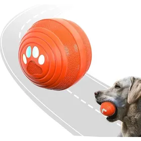 Comparer les prix de Jouet Interactif pour Chien de Taille Moyenne - Grande - Balle avec Roulage Auto LED et Recharge Rapide orange BALLE