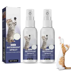 Meilleurs prix pour 2pcs Spray anti-griffures pour chats empêche les chats de griffer les meubles spray répulsif pour chats dintérieur et dextérieur
