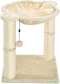Meilleurs prix pour Arbre à chat en forme de tour avec abri, lit hamac et griffoir - 40 x 50 x 40 cm, Beige