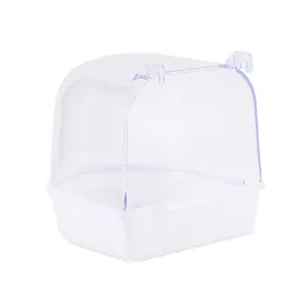 Comparer les prix de à Installer Accessoires pour Cage à Canaris Boîte de Bain pour Oiseaux Bol de Douche DEau pour Perroquets Cage à Oiseaux A