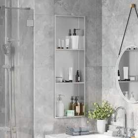 Meilleurs prix pour (ON SALE)Niche de Douche - Niche Salle de Bain Argent 90x30x9.5 cm Acier inoxydable EU431023