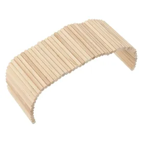 Meilleurs prix pour SALALIS Pont de cachette pour animaux de compagnie Pont de cachette danimaux de compagnie en bois en animalerie jouet 15 * 50cm