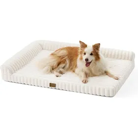 Comparer les prix de Panier orthopédique pour chien - JOZSI - Taille XL (112x81x18 cm) - Orthopédique - Housse amovible - Base antidérapante
