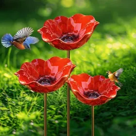 Comparer les prix de Tuteur de jardin en métal avec abreuvoir pour abeilles et oiseaux station darrosage Ollinator coupelle pour bain de colibri pour