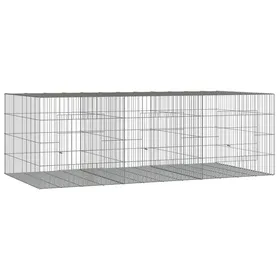 Comparer les prix de Meilleures Poulailler-Enclos-Cage à lapin 3 panneaux 163x79x54 cm Fer galvanisé SSD9755697