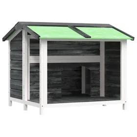 Meilleurs prix pour Meilleures Abris - Poulailler Chenil gris 96x87x805 cm bois de pin solide SSD7767171