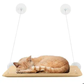 Meilleurs prix pour Hamac de fenêtre - GIGICIAL - 55x35 cm - Kaki - Pour grands chats - Capacité 10 kg