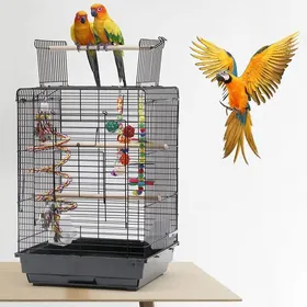 Comparer les prix de MIPAN. Volière Extérieur Pour Oiseaux - 40 x 40 x 58 cm - Pour Oiseau exotique Oiseau sauvage Voliere Perroquet - Noir