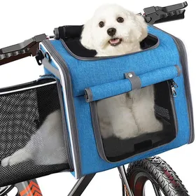 Meilleurs prix pour Panier vélo pour animaux - DEMA - Pliable - Multifonctionnel - Dimensions 36x26x31 cm - Bleu - Fixation rapide