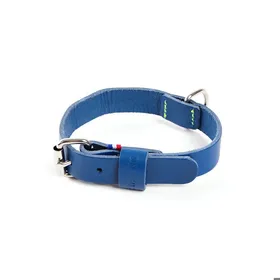 Meilleurs prix pour Collier pour chien en cuir bicolore Martin Sellier 499 - Bleu - 30/41/49 cm