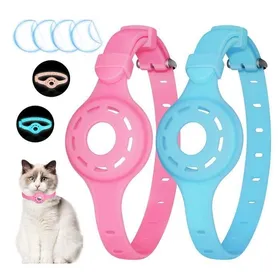 Comparer les prix de Colliers de chat 2 pièces colliers de chat anti-étirement colliers de chat doux et confortables lueur imper BAGUETTE DE DRESSAGE