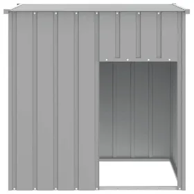 Meilleurs prix pour RemiseCage extérieur - Lapin/chiens - Acier - Niche pour chien avec toit gris clair acier galvanisé JILIMAISON2025 4210595