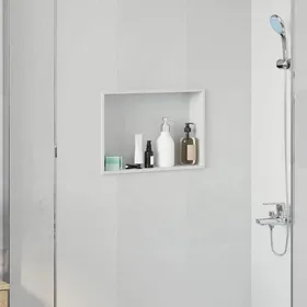 Meilleurs prix pour (ON SALE)Niche de Douche - Niche Salle de Bain Blanc 45x30x9.5 cm Acier inoxydable EU716473