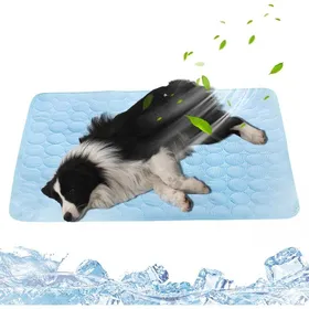 Comparer les prix de Tapis Fraicheur ChienTapis Refroidissant pour ChienChatGlacière Non Toxique pour Animaux De CompagnieLavable(1Bleu foncéXXL)